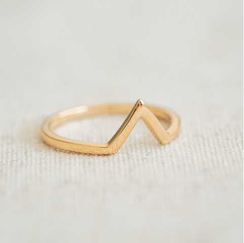 Anillo Triangular oro