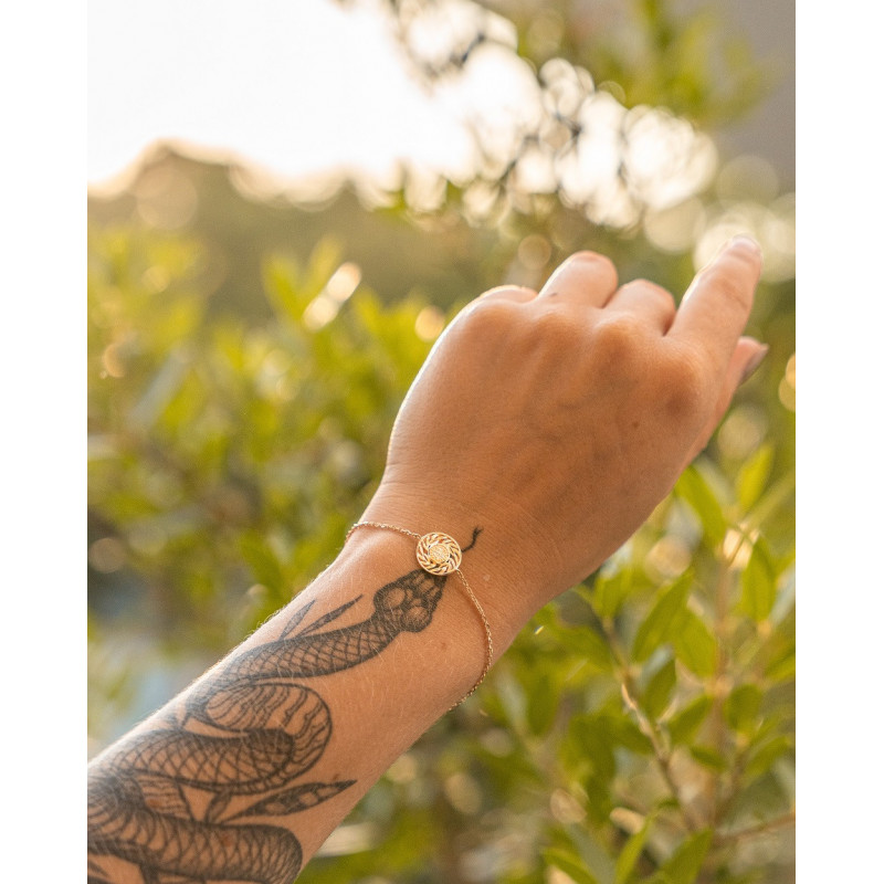 Gold-plated women's bracelet