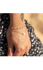 Bracelet multirang femme tendance plaqué Or
