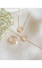 Conjunto de joyas de piedra lunar