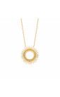 Collier soleil fin plaqué or tendance