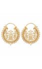 Gold-plated oriental earrings