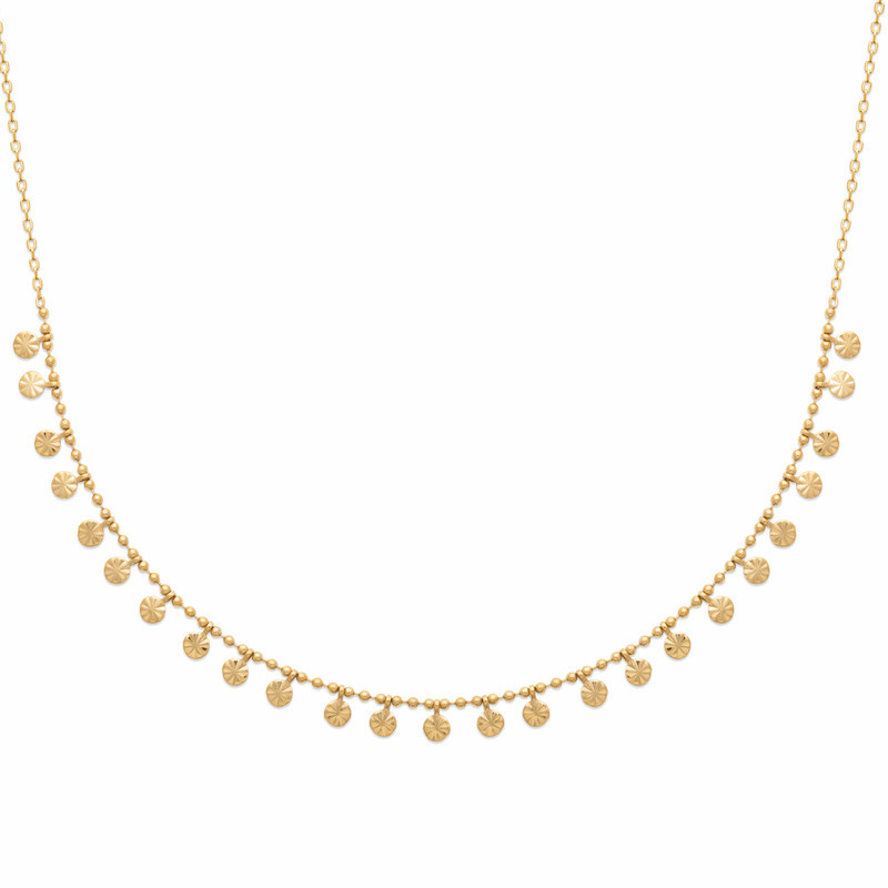 Collar gargantilla dorado