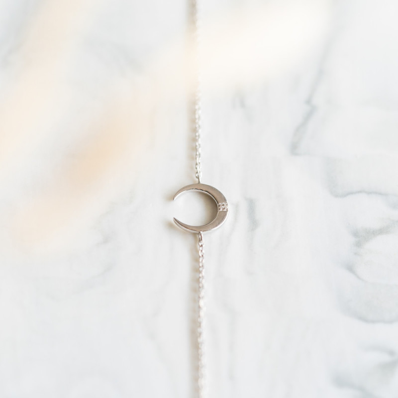 Bracelet argent lune