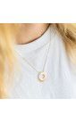 Collar sol de diseño chapado en oro