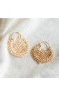Gold plated oriental earrings