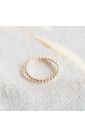 Gold-plated pearl ring