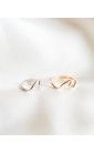 Ring Welle gold plated silber