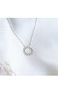 Collier argent soleil