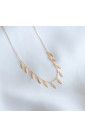 Gold-plated woman's necklace with hanging charms