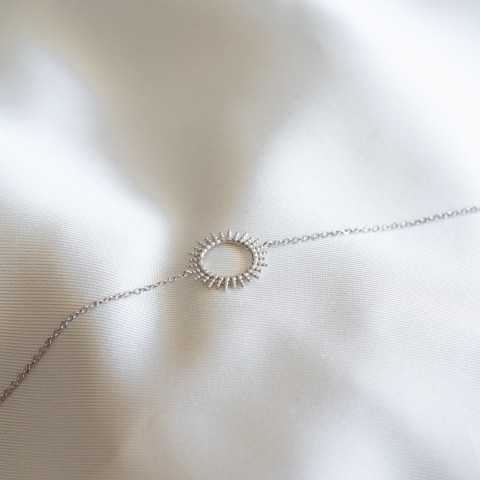 Pulsera sol de plata