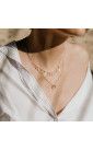 Necklace designer accumulation gold plated