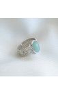 Ring aventurine silver