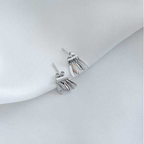 Pendientes colgantes de plata