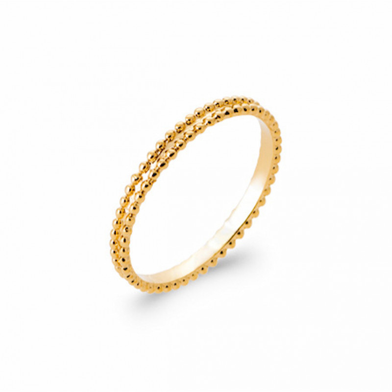 Anello fine Perle placcato oro