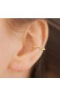 Ear Cuff Beaded gold plated
