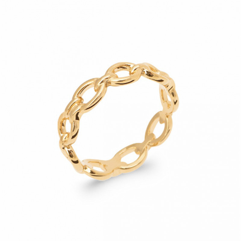 Ring Anchor Chain gold plated