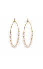 Earrings White Beads