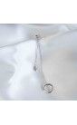 Boucle d'oreille chaine argent