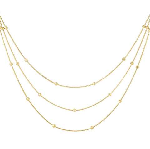 Collar De Cadena De Acero Inoxidable | Plateado/Noir