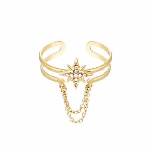 Anillo Cadena Estrella...