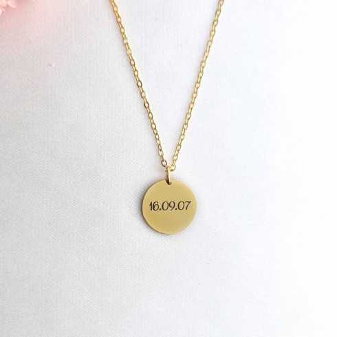 Collier femme bleu en perles et acier inoxydable