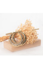 Boucles d'oreilles Créoles martelées bombées