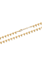 Gold-plated bracelet with pearl charms