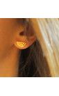 Pendientes luna bañados en oro
