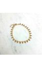 Bracelet plaqué or breloques perles