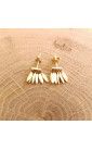 Orecchini placcati oro con charms
