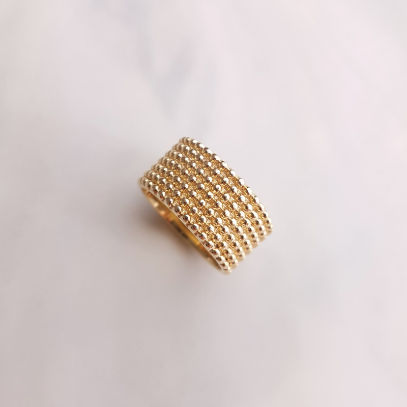 Trendiger vergoldeter Ring