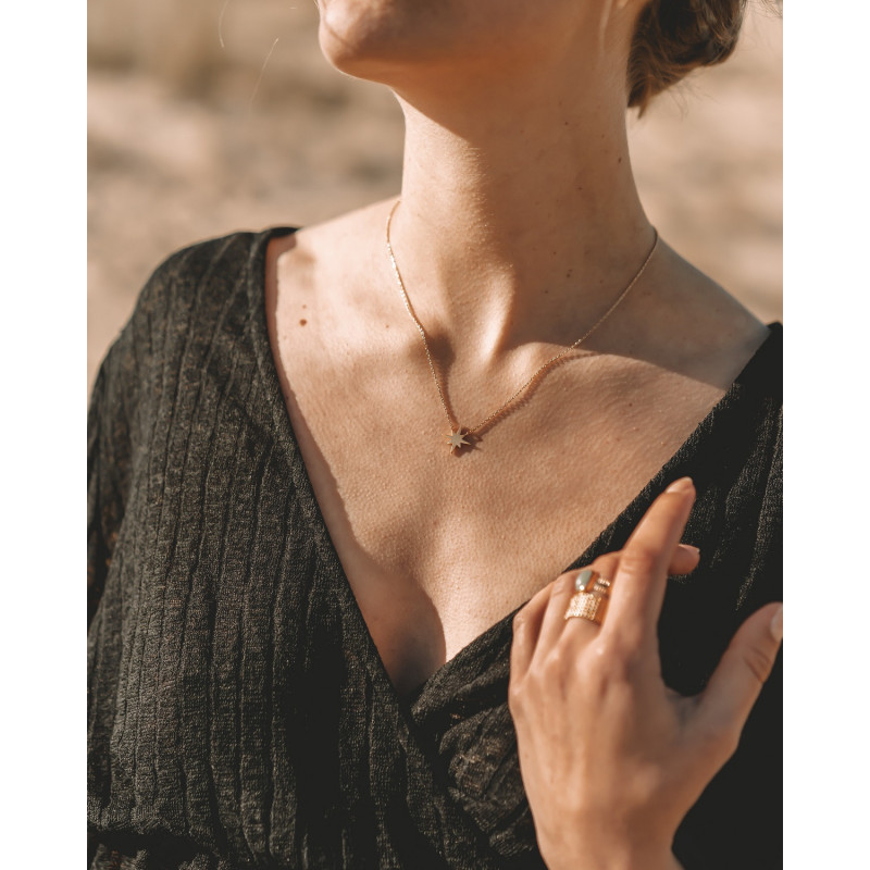 Women's gold-plated star necklace