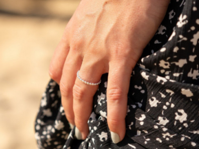 bague argent femme